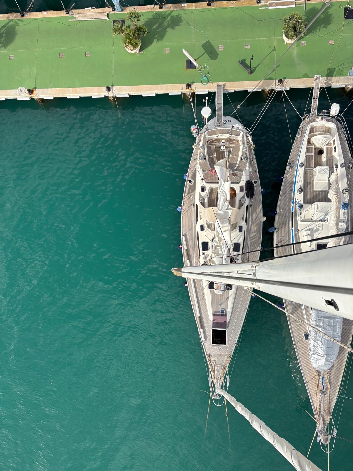 Sparkman & Stephens Baltic 52 OBELIX - from top of mast