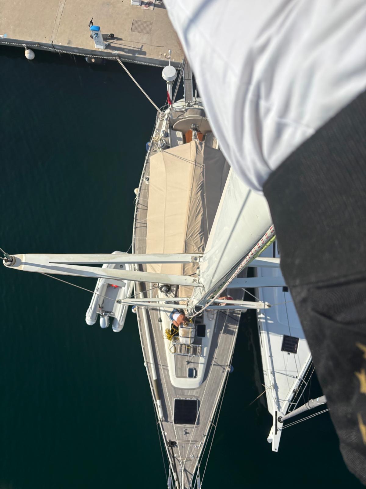 Sparkman & Stephens Baltic 52 OBELIX - photo from top of mast